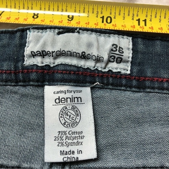 Paper Denim & Cloth Medium Wash Straight Leg Jeans 36x30 - Picture 5 of 10
